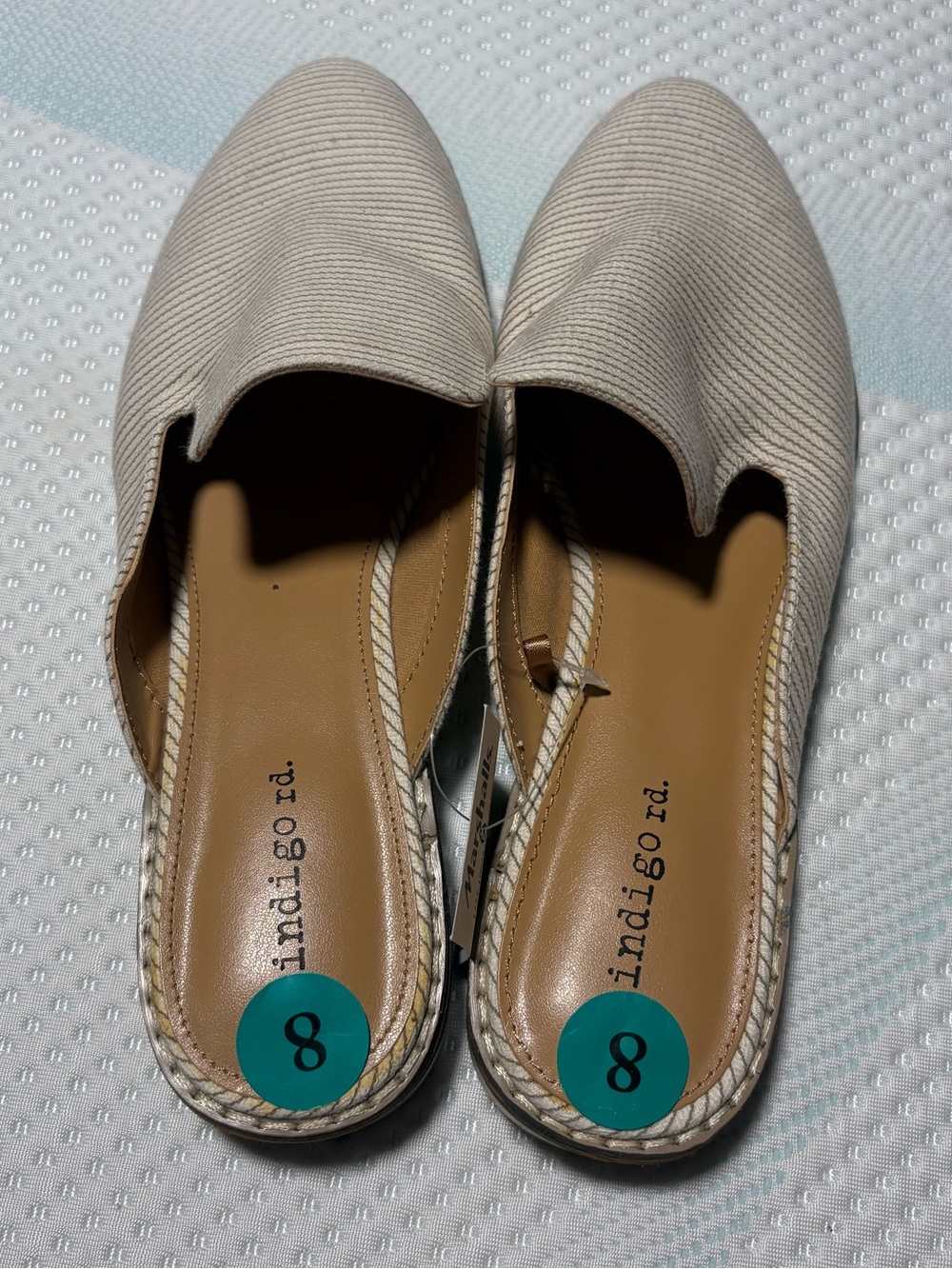 indigo rd. Beige Slip-On Espadrille Mule